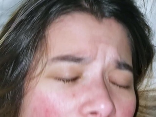 Great amateur video of Brunette POV oral sex