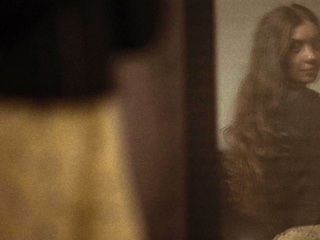 Gorgeous brunette babe fucked hardcore in the bathroom