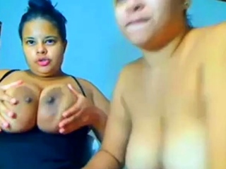 Big-Breasted Cousins in Steamy Lesbian Webcam Show