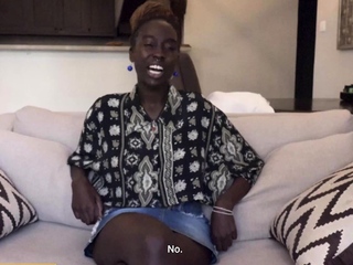 Gorgeous Black Fuck Doll Gagged POV Messy Facial